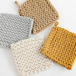 Square Cotton Crocheted Pot Holder, 8 in. 2