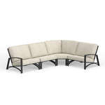 OW Lee, Arc Sectional, 3-Pieces, Sable Finish, Chartres Truffle, 40 X 141 X 38.25 1