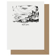 Squad Goals Letterpress Greeting Card