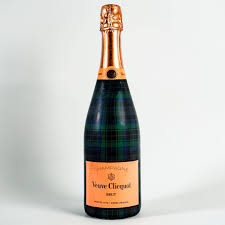 Beau Bottles Champagne Collection, Blue and Green Christmas Tartan