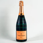 Beau Bottles Champagne Collection, Blue and Green Christmas Tartan 2