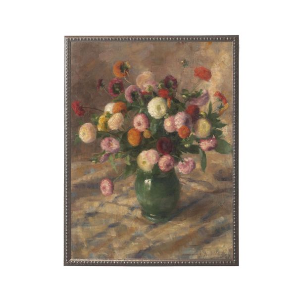 Vintage Oil Painting Reproduction L, Gold Frame, 8 X 10 in.