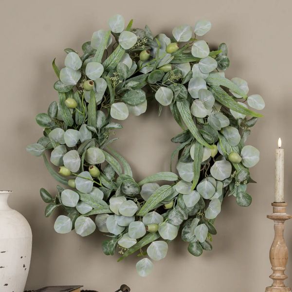 Eucalyptus Pod Wreath, 24 in.