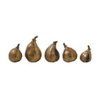 Resin Fig, Antique Gold Finish Assorted Sizes, Priced individually 1