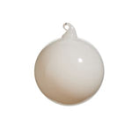 White Pearlescent Blown Glass Ornament, 4 in. 1