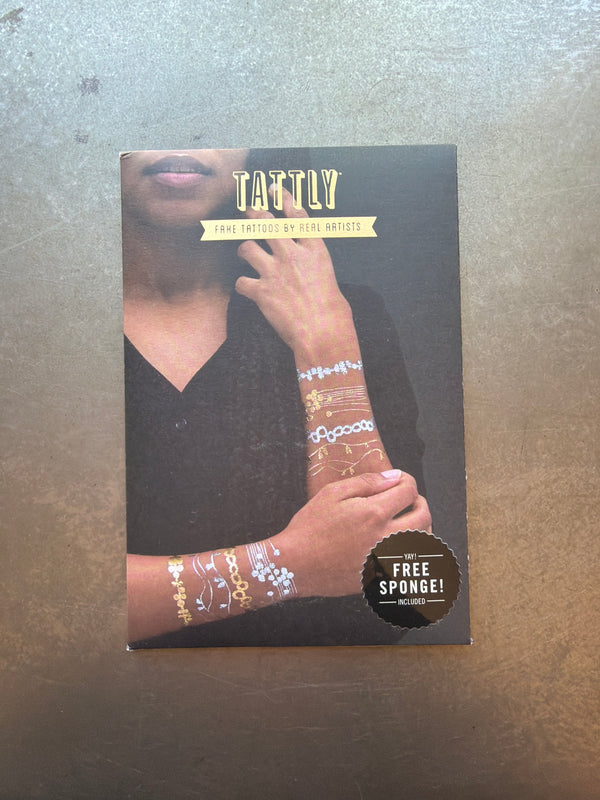 Brilliant Metallic Bracelet Tattoos, Set of 8