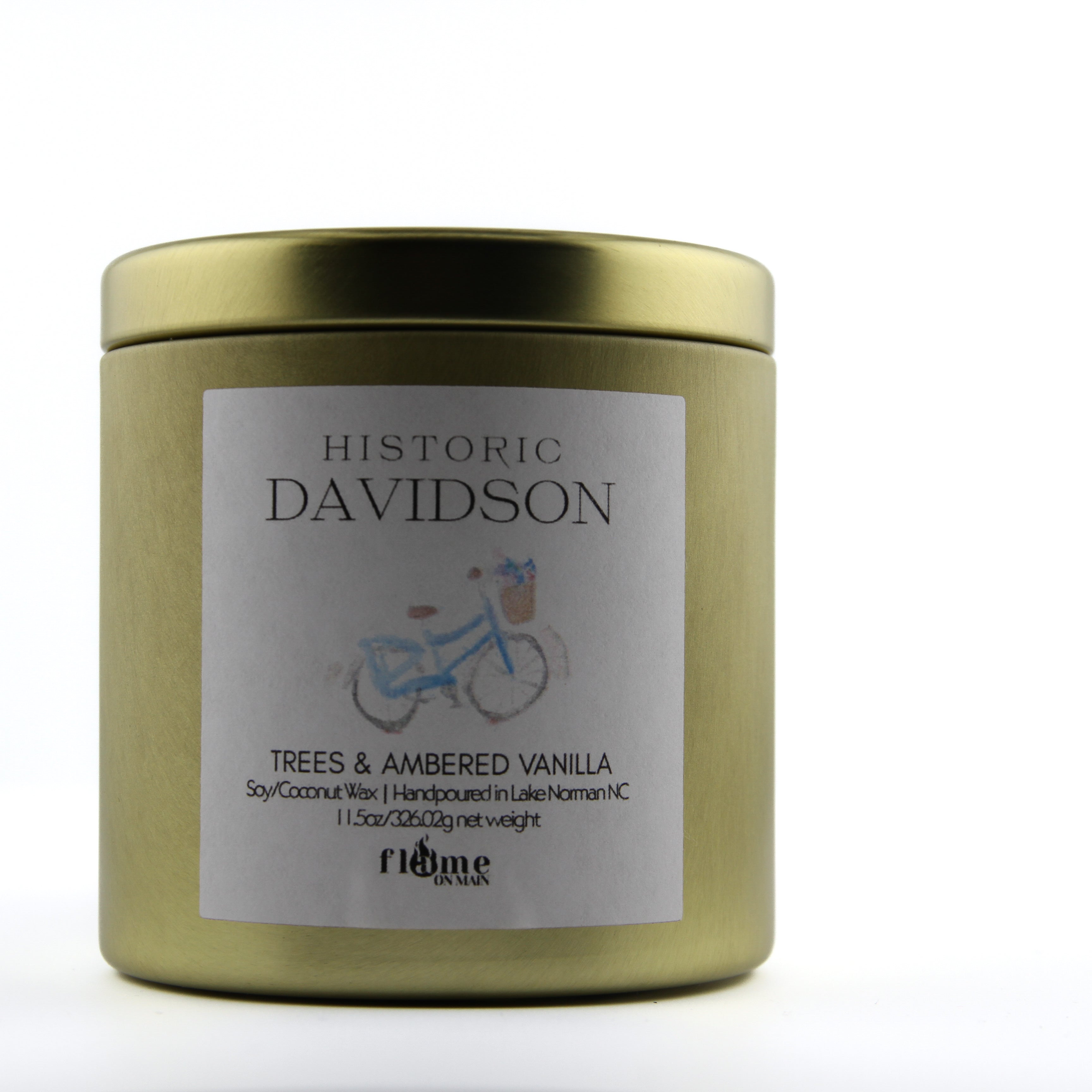 Flame on Main Local Line, Historic Davidson, Large, 11.5 oz
