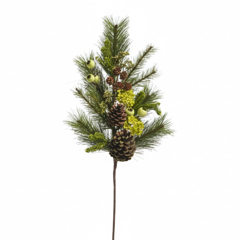 Mixed Pine and Pinecone Spray, 28 in.