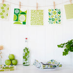 Swedish Dishcloth, Dala Green 2