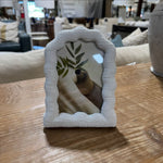 Sculptured Wavy Arch Resin Photo Frame, White, 5 X 7 in. 2