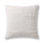 Moksha Pillow, Cloud, 20 X 20 in. featuring soft textured fabric in a neutral light color, perfect for adding cozy decor and gift options from Knotty and Board. 1