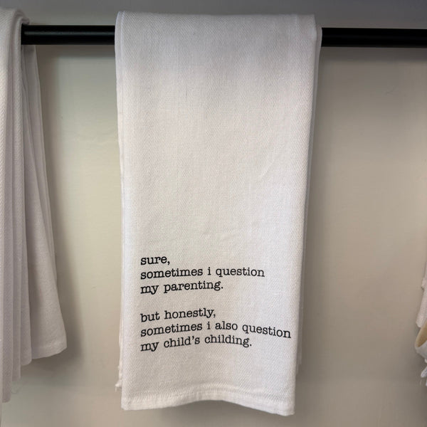 Tea Towel, Question My Parenting