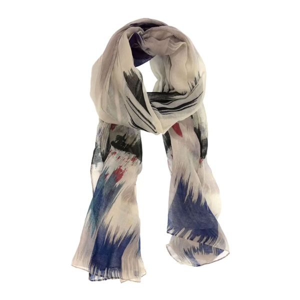 Blurred Ikat Scarf