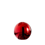 Everlasting Candles Neva Vase Candle Holder, Red Metallic, a shiny red decorative piece perfect for adding a stylish touch to kitchen and dining decor, available at Knotty and Board. 1