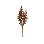 Mini Daisy Bush, Maroon, 22 in. artificial floral stem with detailed small flowers ideal for adding elegant decor to any room, perfect for gifts or seasonal decorating. 1
