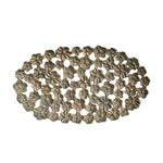 Flower Tray with Cut-Outs, Antique Gold Finish, 17.5 X 10 in. featuring an ornate floral pattern ideal for kitchen or dining decor and gifts, a unique Knotty and Board piece. 2