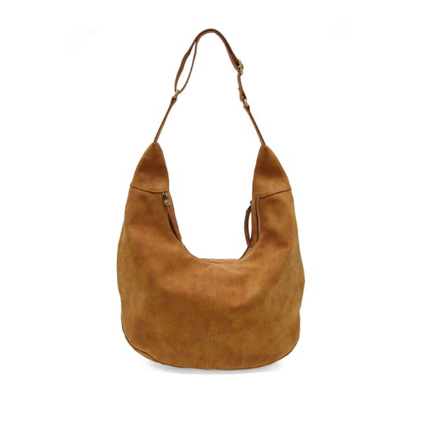 Rochelle Faux Suede Large Crescent Hobo, Toffee