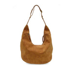 Rochelle Faux Suede Large Crescent Hobo, Toffee 1