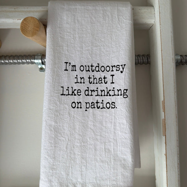 Tea Towel, I’m Outdoorsy