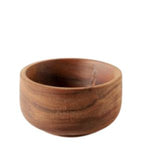 Wood Bowl, Small, 3.5 in. made of smooth natural wood with rich grain, perfect for kitchen decor or serving small snacks, ideal for gifts from Knotty and Board. 1