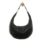 Rhea Slouchy Crescent Shoulder/ Crossbody Bag, Black 1