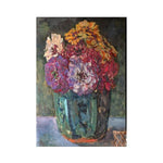 Summer Zinnias Remarque Wall Art, 24 X 36 in. 1