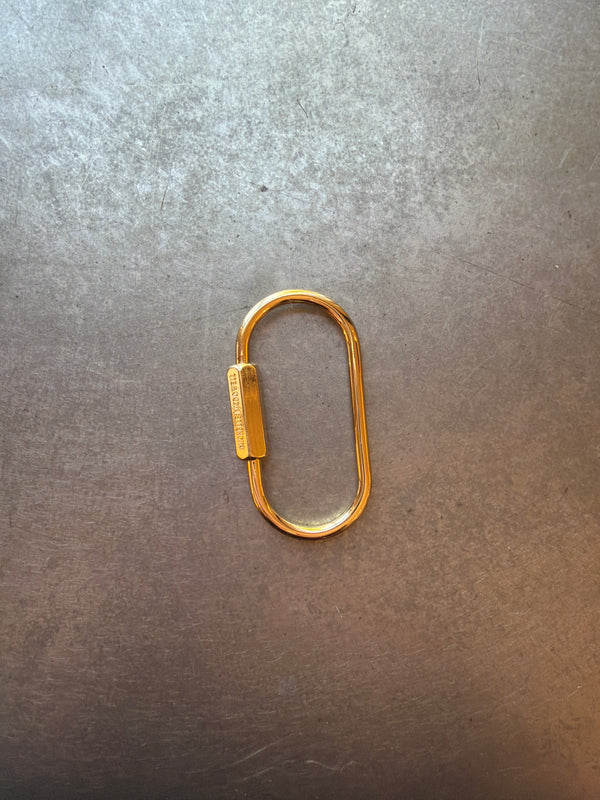 Charm Bar Charm Bag Carabiner 18k Plated 2"