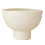 Ceramic Crosby Compote, Vintage White, 6 in. 1