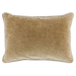 Heirloom Velvet Pillow, Wheat, 14 X 20 in. with a soft velvet texture in a warm wheat color, perfect for adding cozy decor to any room from Knotty and Board. Every Room Needs A Little Knotty and Board. 1