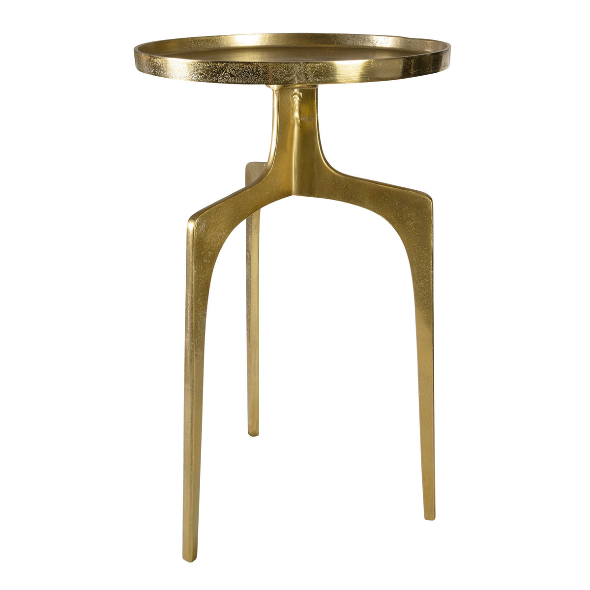Kenna Accent Table, Textured Soft Gold, 16 x 16 x 25 in.