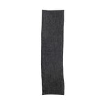 Stonewashed Linen Table Runner, Charcoal, 108 in. with a textured fabric perfect for adding stylish decor to dining and kitchen spaces, available from Knotty and Board. 1