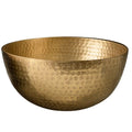 Hammered Aluminum Serving Bowl, Gold with textured surface, perfect for kitchen decor and entertaining, offered by Knotty and Board, every room needs a little Knotty and Board.