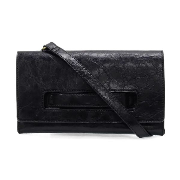 Caterina Handle Clutch Crossbody, Black