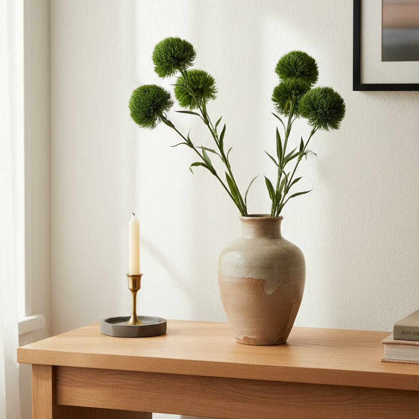Dianthus Ball Stem, Deep Green, 21.5 in.