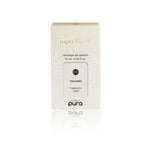 Capri Blue Volcano Pura Holiday Diffuser Refill, .33 oz, in elegant white and gold packaging, perfect for adding fragrance to home decor and gifts from Knotty and Board. 1