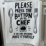 Tea Towel, Press the Button 1