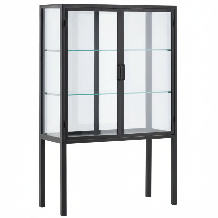 Salem Cabinet, Black, 42 X 18 X 66