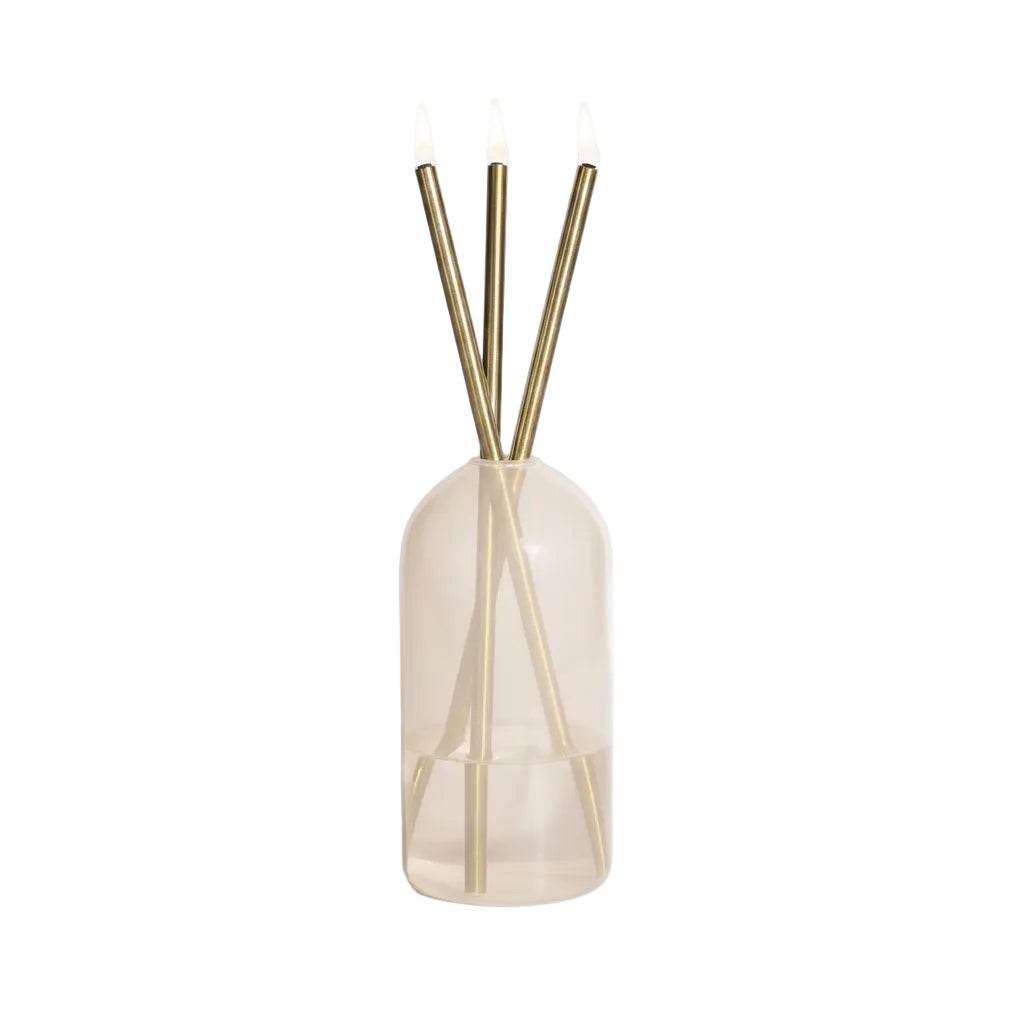 Everlasting Candle Pampas Vase - candles sold separately