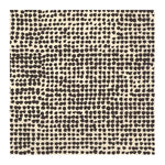 Lunch Napkin, 20 Ct, Marimekko Orkanen Linen Black featuring a bold black dot pattern on natural linen perfect for kitchen, dining, and entertaining decor from Knotty and Board. 1