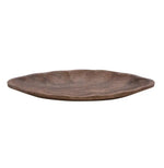 Hand-Carved Acacia Wood Leaf Shaped Dish, 4