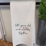 Tea Towel, Grow old and Botox 1