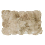 Fur Pillow, Bubble Faux, Down Filled, Natural, 12 X 20 in. 1