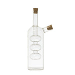 Hand-Blown Glass Oil & Vinegar Cruet with Cork Stoppers 1
