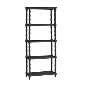 Meridian 4-Shelf Etagere, Black