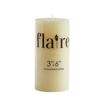 Unscented Pillar Candle, 3x6