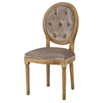 Meg Tufted Side Chair, Chantel Ash, 20 x 24 x 39 1