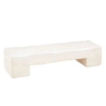 Paper Mache Riser, Large in a smooth white finish, perfect for elevating kitchen or dining decor, candles, and gifts in any room from Knotty and Board. 1