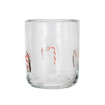 Embedded Holiday Glass, Candy Cane, 16 oz 1