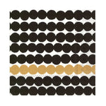 Paper Cocktail Napkin, 20 Ct, Marimekko Rasymatto Blk Gld with bold black and gold dot pattern, perfect for stylish dining and entertaining found at Knotty and Board. 1