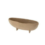 Rockform Footed Dish, Small, Clay made of clay with a smooth matte finish, ideal for stylish kitchen or dining decor and gifts from Knotty and Board. 1